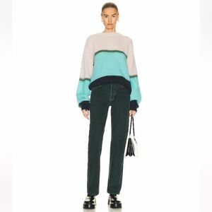 New RE/DONE 90’s High Rise Loose Straight Leg Jeans Evergreen Dipped